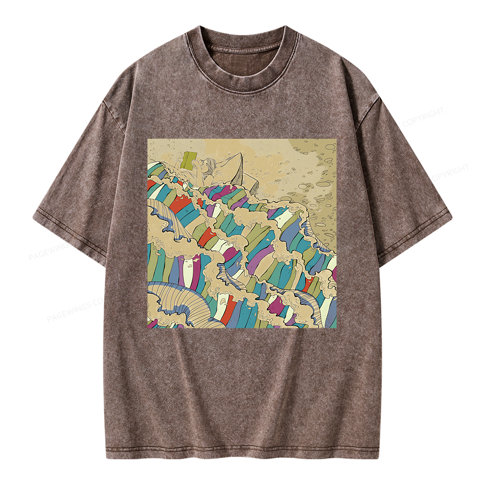 Pagewings Good Book Unisex Washed T-shirt