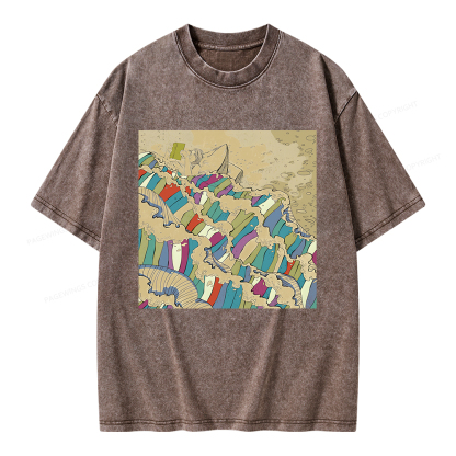 Pagewings Good Book Unisex Washed T-shirt