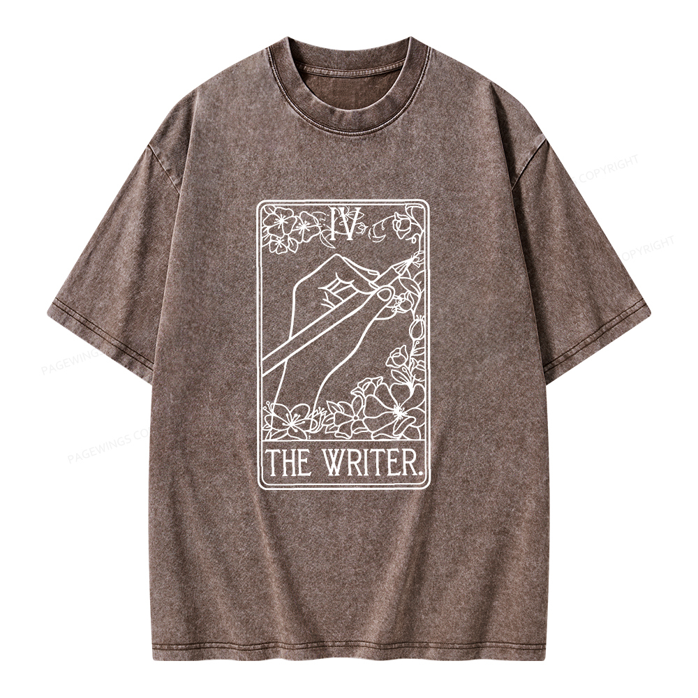 Pagewings The Writer Unisex Washed T-shirt