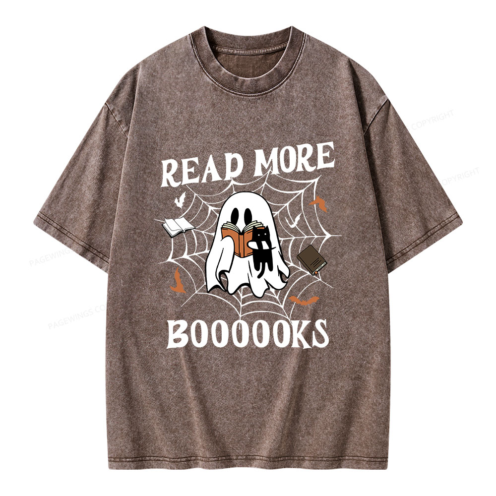 Pagewings Read More Boooooks Unisex Washed T-shirt
