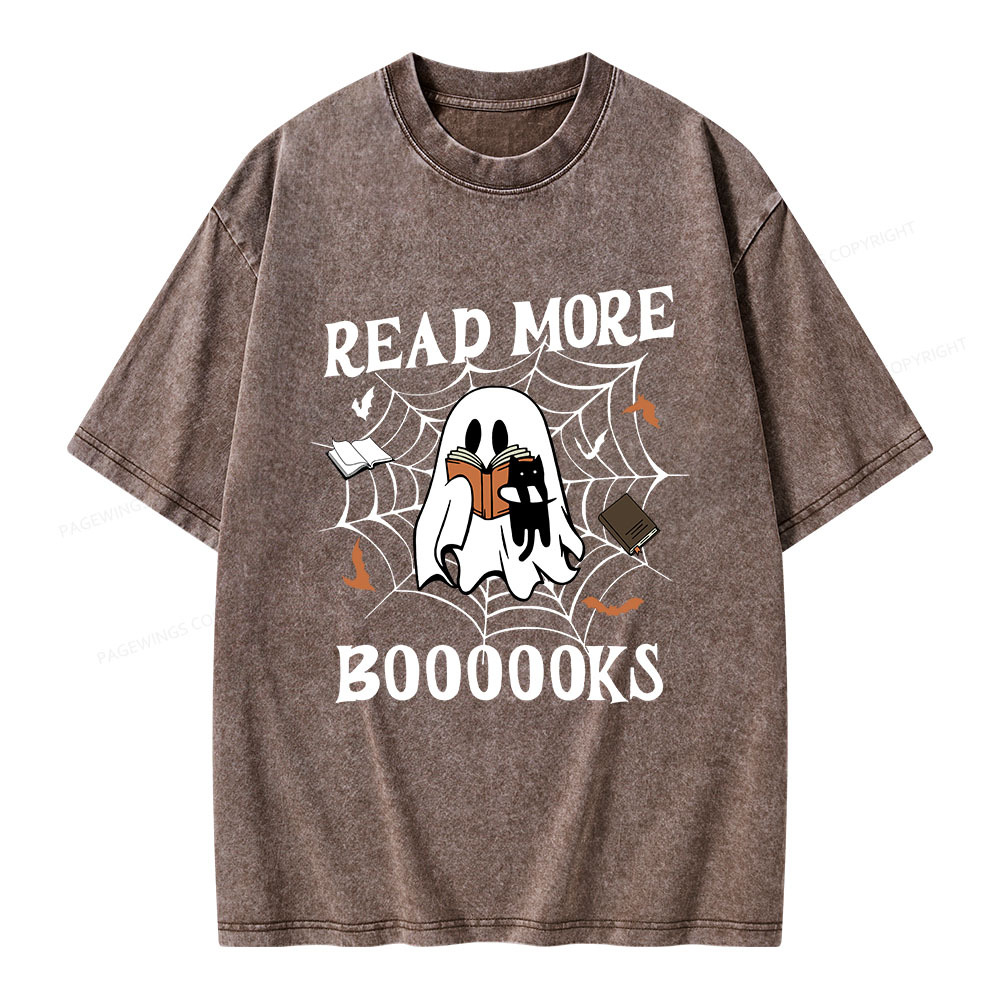 Pagewings Read More Boooooks Unisex Washed T-shirt