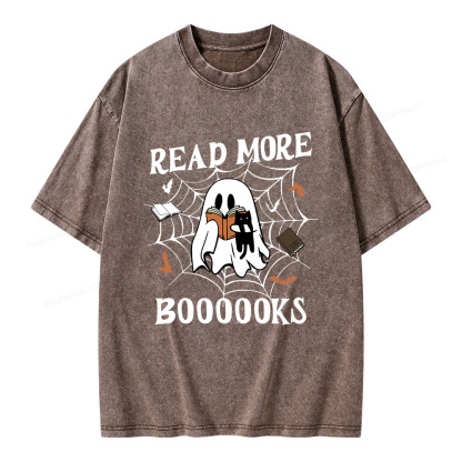 Pagewings Read More Boooooks Unisex Washed T-shirt