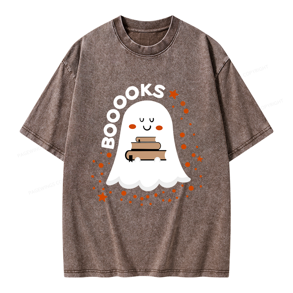Pagewings Booooks Unisex Washed T-shirt