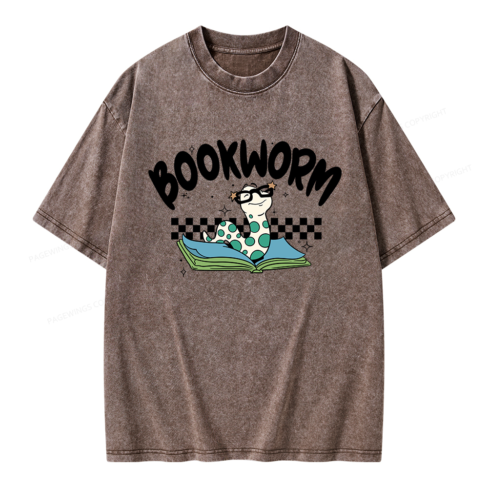 Pagewings Bookworm Unisex Washed T-shirt