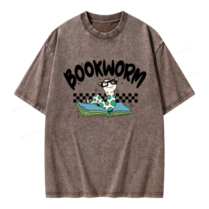 Pagewings Bookworm Unisex Washed T-shirt