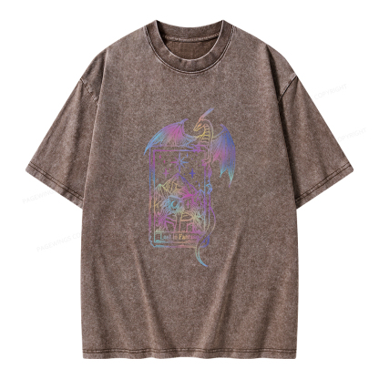 Pagewings Lost In Fantasy Unisex Washed T-shirt