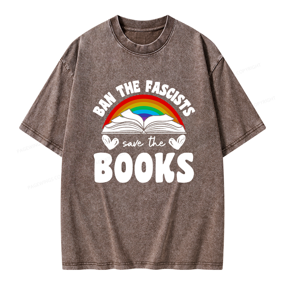 Pagewings Banned books T-Shirt Unisex Washed T-shirt