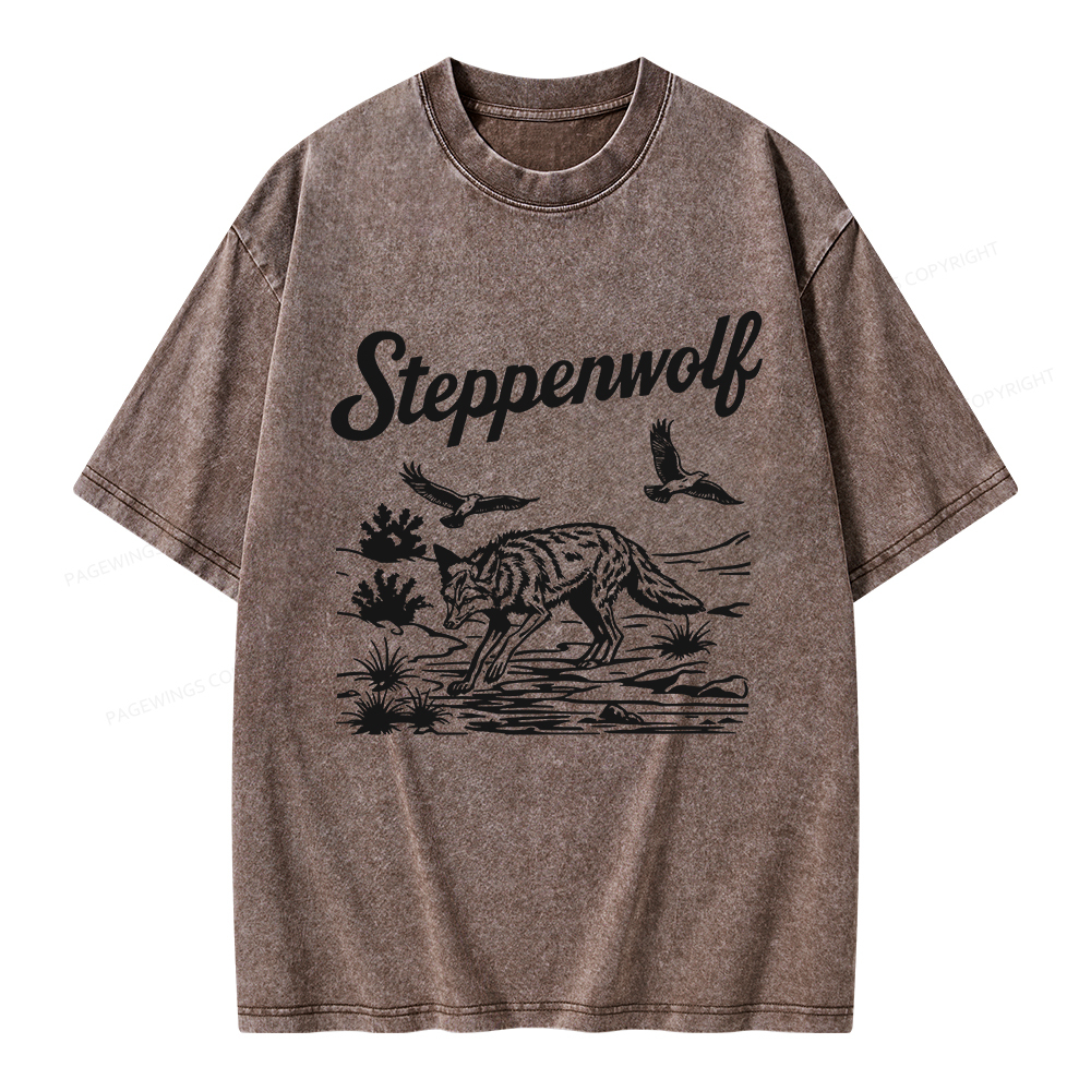 Pagewings Steppenwolf Unisex Washed T-shirt