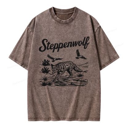 Pagewings Steppenwolf Unisex Washed T-shirt