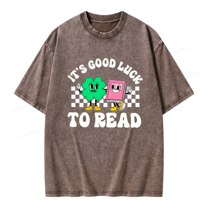 Pagewings St Patricks Day Teacher Shirt  Unisex Washed T-shirt