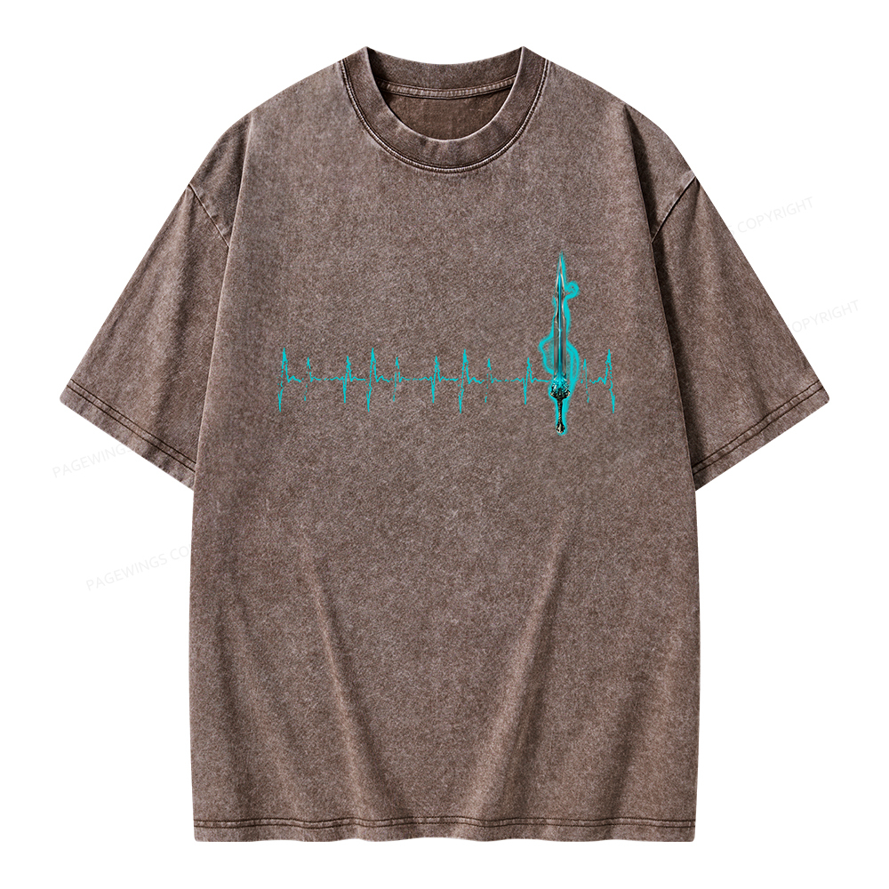 Pagewings Ten Heartbeats Stormlight Unisex Washed T-shirt