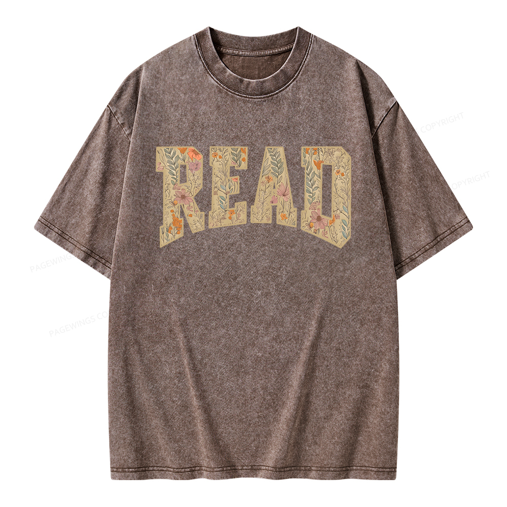 Pagewings Read  Unisex Washed T-shirt
