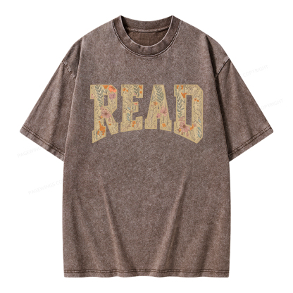 Pagewings Read  Unisex Washed T-shirt