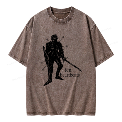 Pagewings Ten Heartbeats Unisex Washed T-shirt