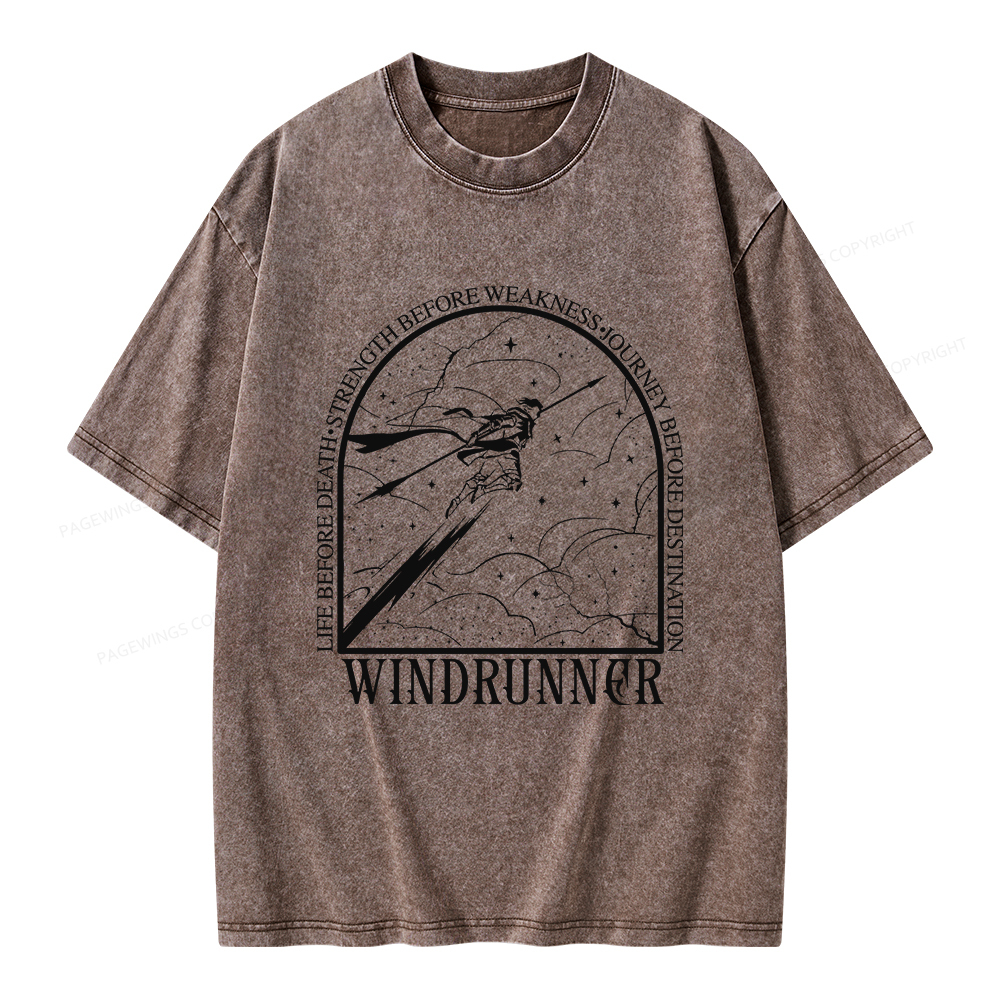 Pagewings Windrunner  Unisex Washed T-shirt