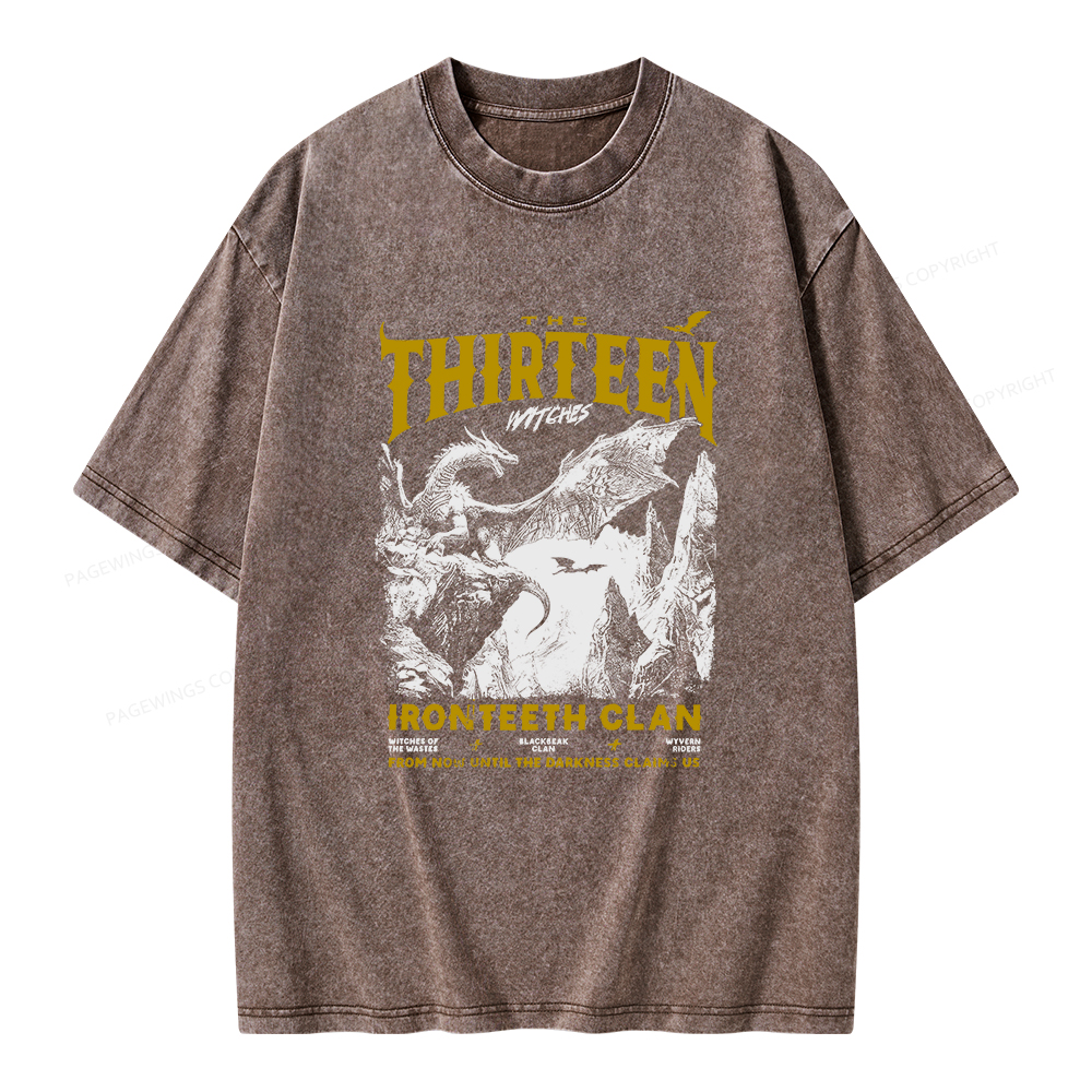 Pagewings The Thirteen Unisex Washed T-shirt