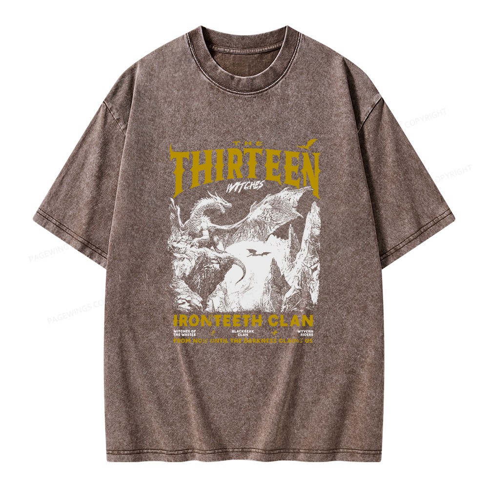 Pagewings The Thirteen Unisex Washed T-shirt