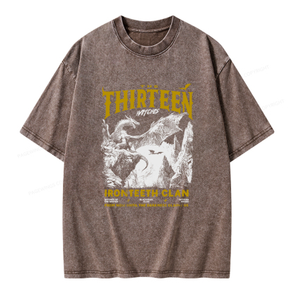 Pagewings The Thirteen Unisex Washed T-shirt