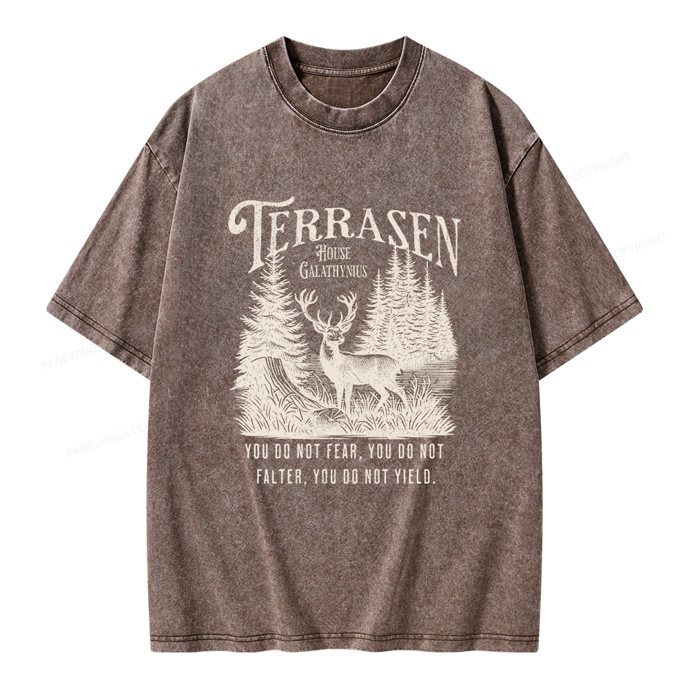 Pagewings Terrasen Unisex Washed T-shirt