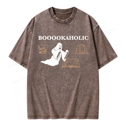 Pagewings Booookaholic Unisex Washed T-shirt