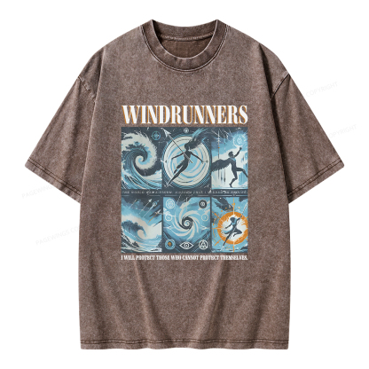 Pagewings Windrunners Unisex Washed T-shirt