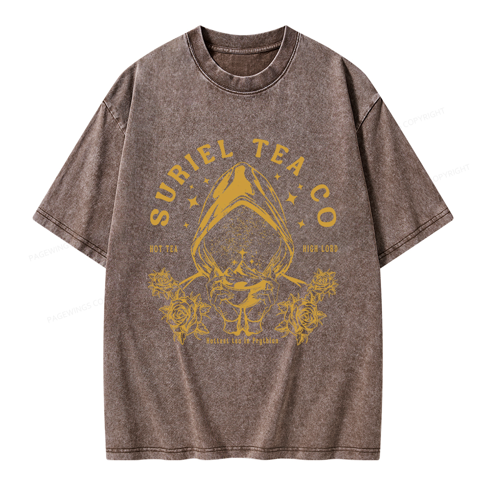 Pagewings Suriel Tea Co Unisex Washed T-shirt