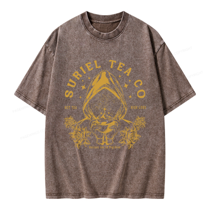 Pagewings Suriel Tea Co Unisex Washed T-shirt