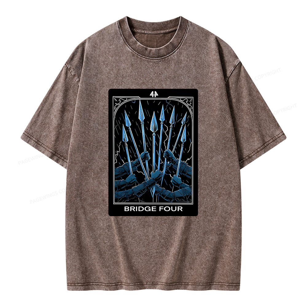 Pagewings Bridge Four Unisex Washed T-shirt