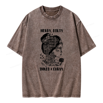 Pagewings A Well Read Woman Is A Dangerous Creature Shirt Unisex Washed T-shirt