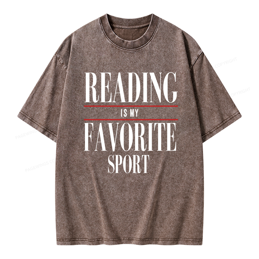 Pagewings Vintage Reading Sweatshirt, Booklover gift  Unisex Washed T-shirt