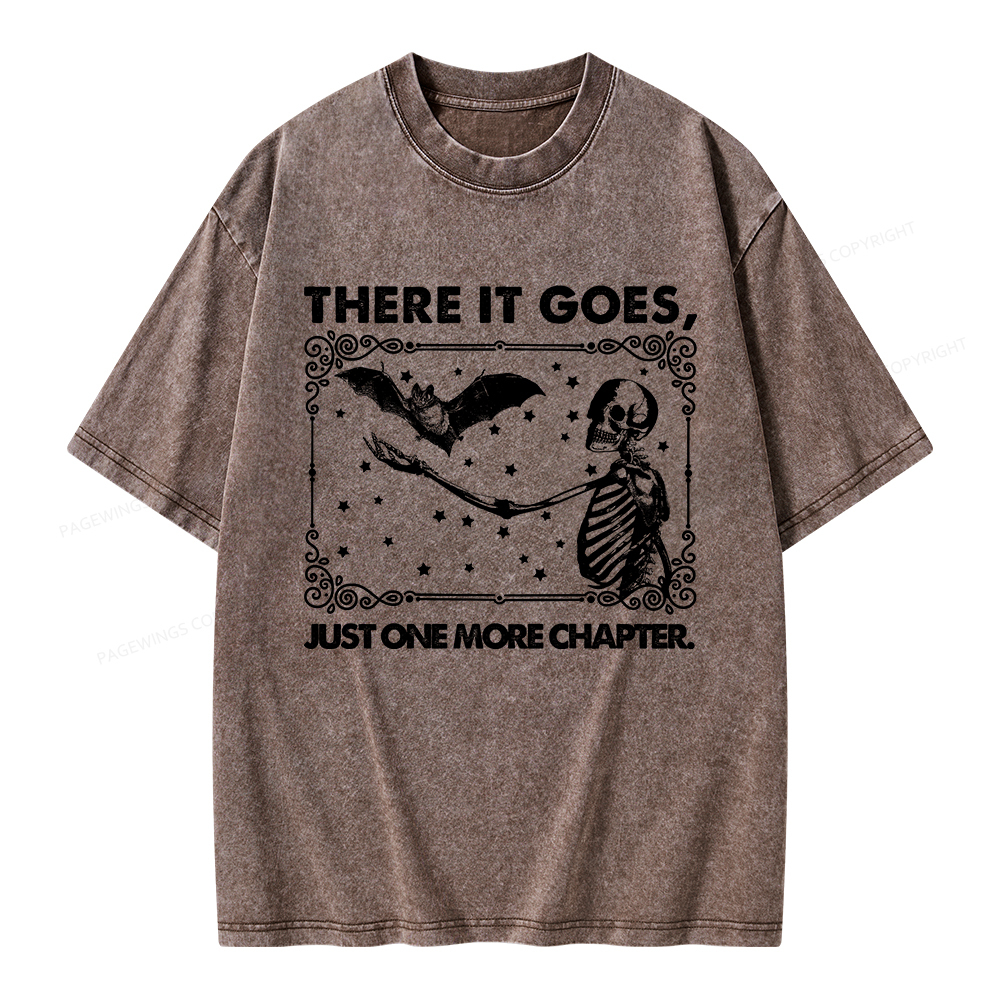 Pagewings There It Goes Just One More Chapter Unisex Washed T-shirt