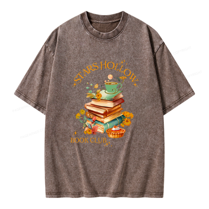 Pagewings Stars Hollow Book Club Unisex Washed T-shirt