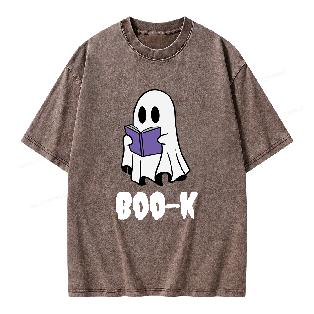 Pagewings Boo-K Unisex Washed T-shirt