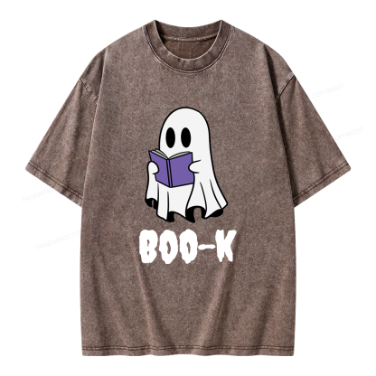 Pagewings Boo-K Unisex Washed T-shirt