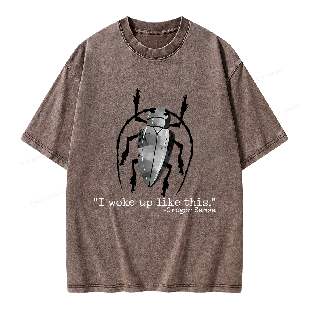 Pagewings I Woke Up Like This Unisex Washed T-shirt