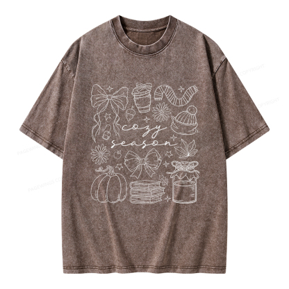 Pagewings Cozy Season Unisex Washed T-shirt