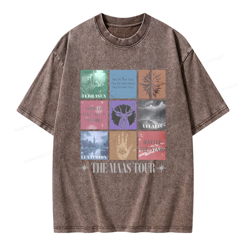 Pagewings The Maas Tour Unisex Washed T-shirt
