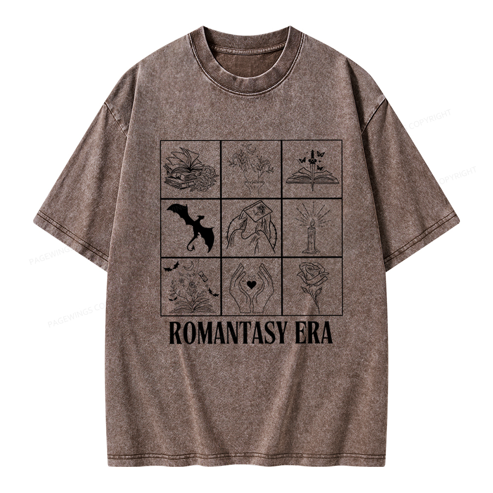 Pagewings Romantasy Era Book Shirt Comfort Colors t-shirt Unisex Washed T-shirt