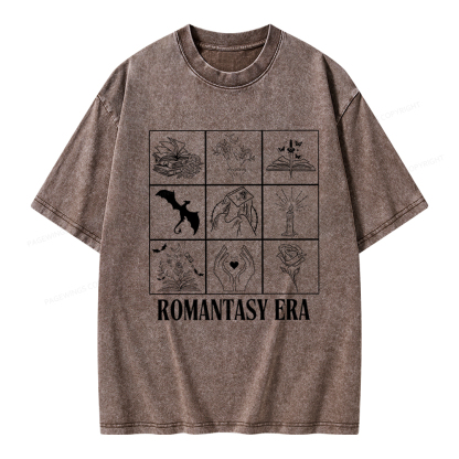 Pagewings Romantasy Era Book Shirt Comfort Colors t-shirt Unisex Washed T-shirt