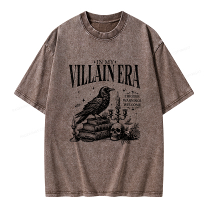 Pagewings Villain Era Unisex Washed T-shirt