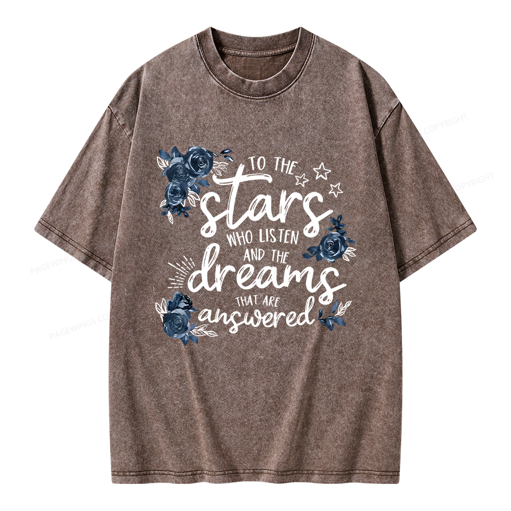 Pagewings To The Stars Unisex Washed T-shirt