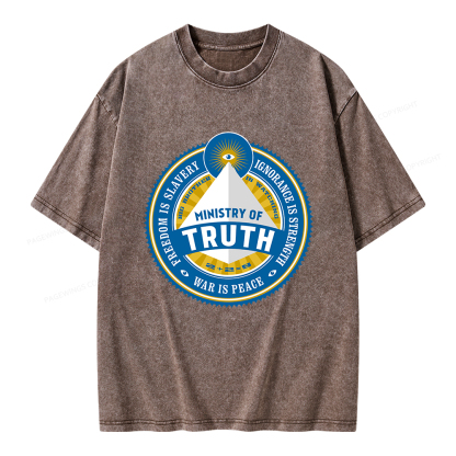 Pagewings Ministry of Truth Unisex Washed T-shirt