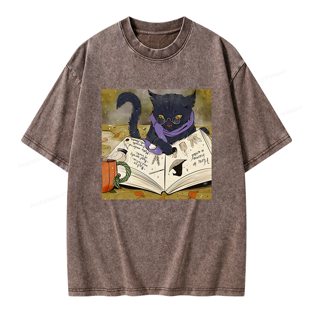 Pagewings Magic Book Lover Unisex Washed T-shirt
