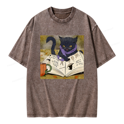 Pagewings Magic Book Lover Unisex Washed T-shirt
