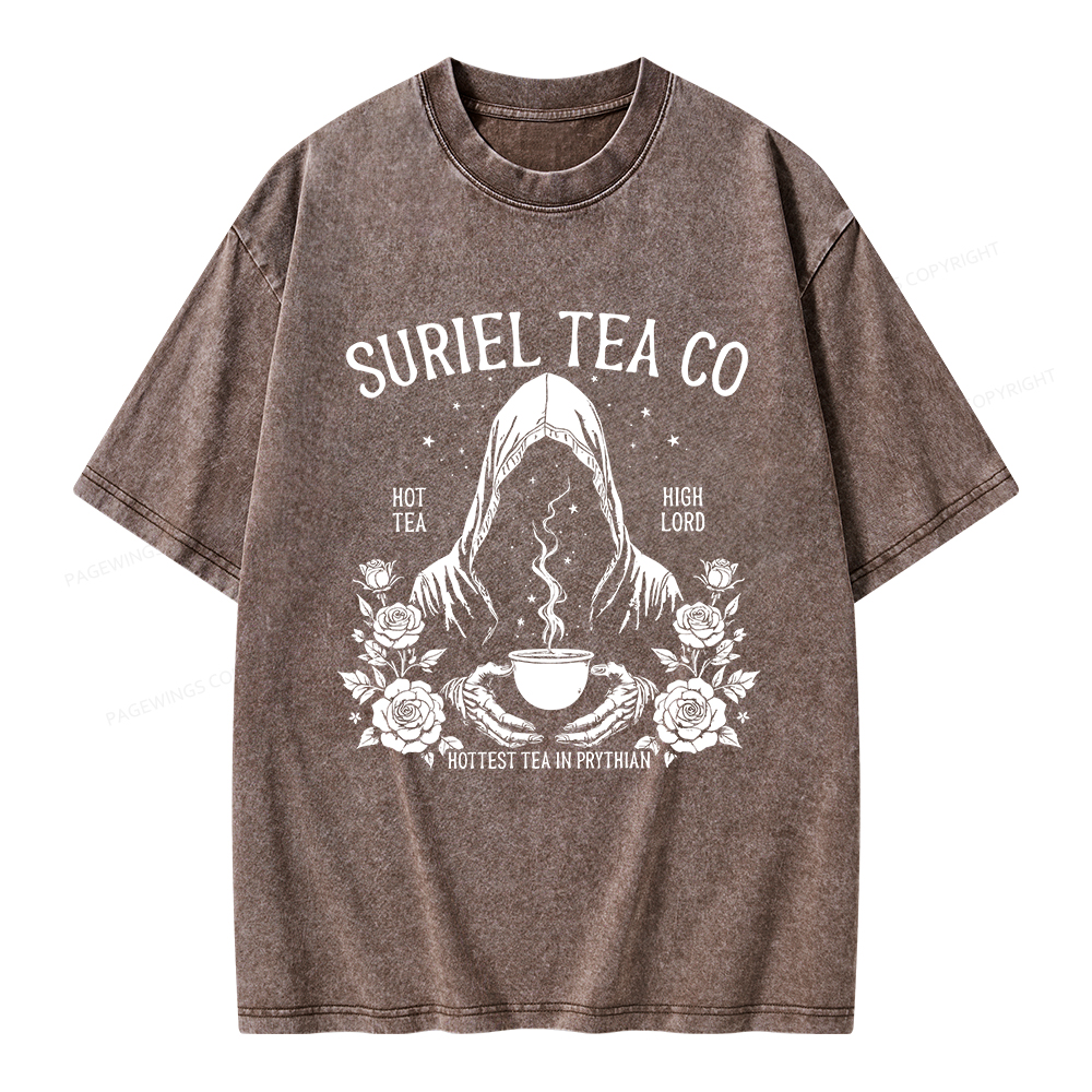 Pagewings Suriel Tea Co Unisex Washed T-shirt