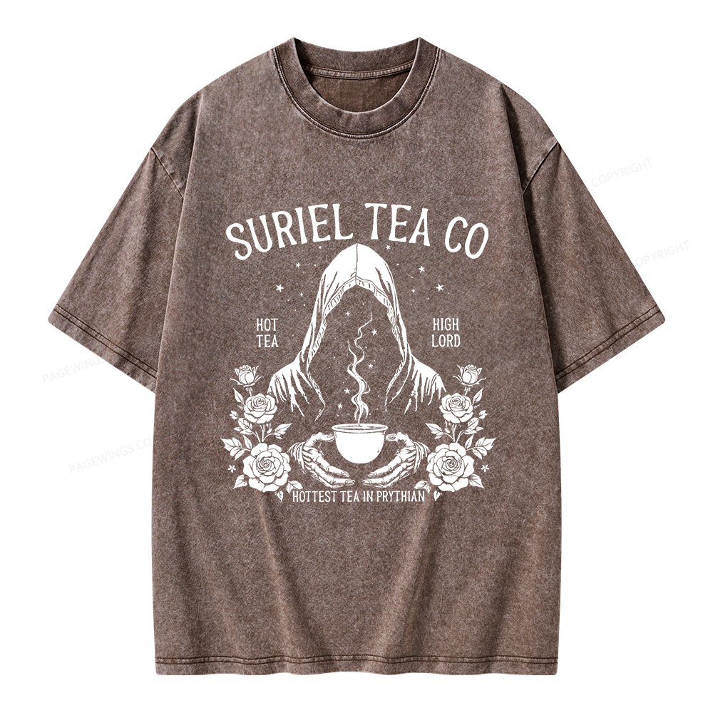 Pagewings Suriel Tea Co Unisex Washed T-shirt