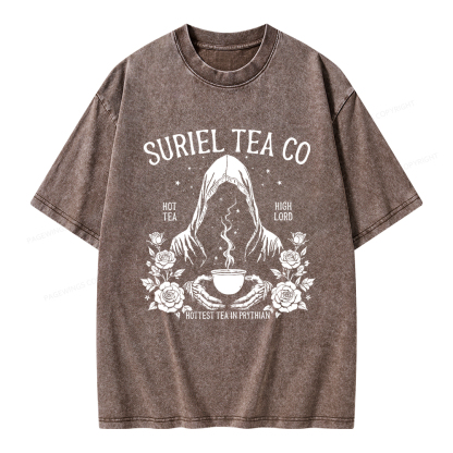Pagewings Suriel Tea Co Unisex Washed T-shirt