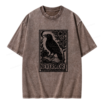 Pagewings Nevermore Unisex Washed T-shirt