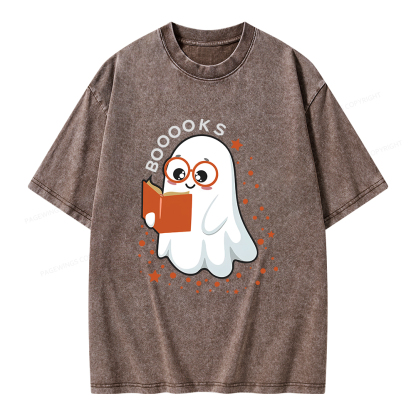 Pagewings Booooks Unisex Washed T-shirt