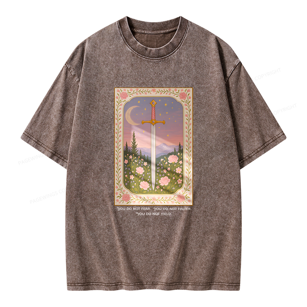 Pagewings You Do Not Fear Unisex Washed T-shirt
